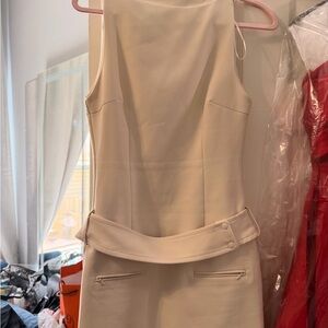 Zara Cream Dress with Subtle Elegance